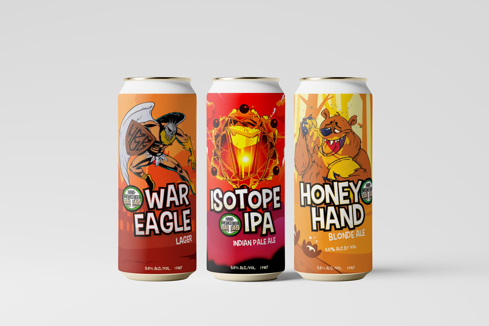 Hand Brewed Beer featured campaign artwork