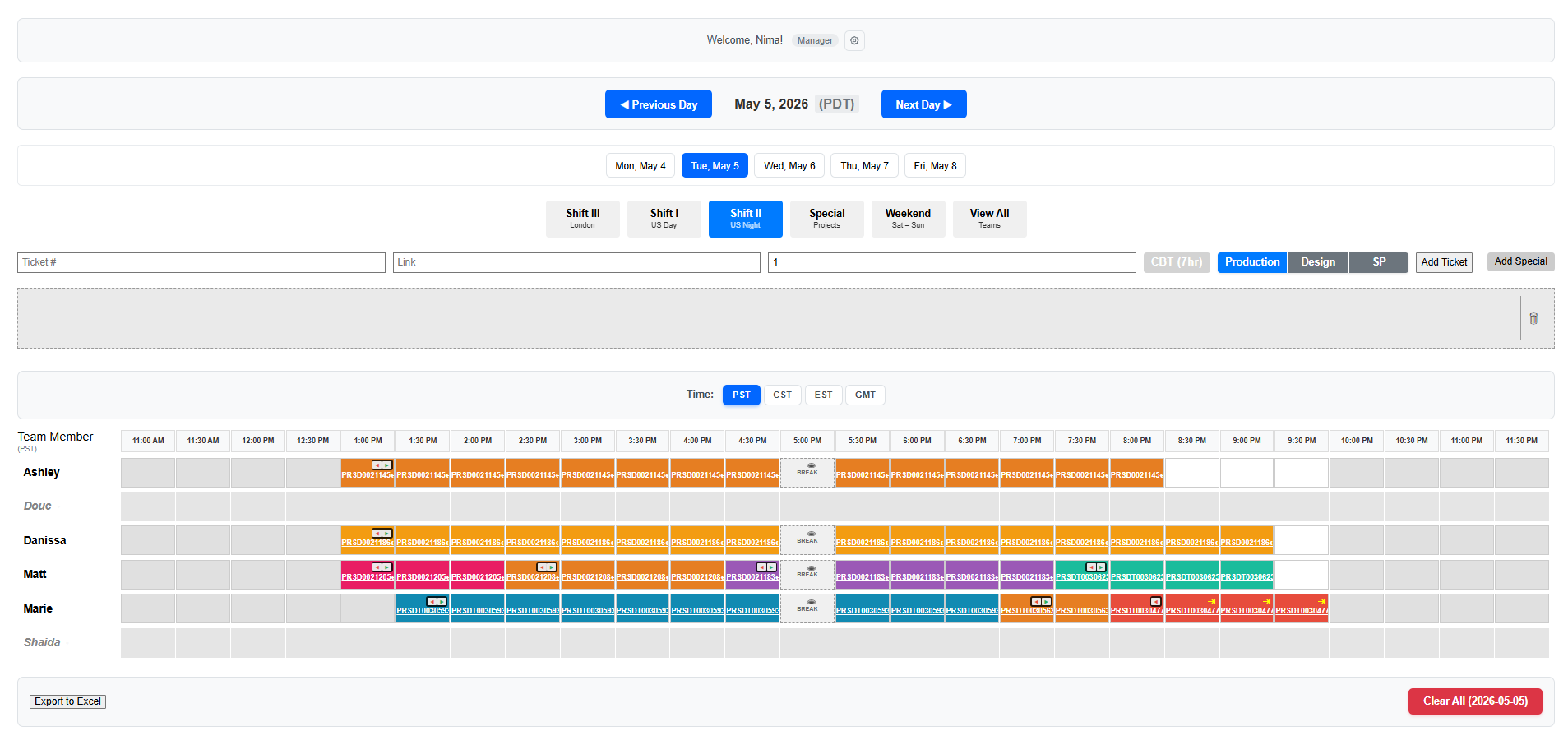 Visual tracker project preview